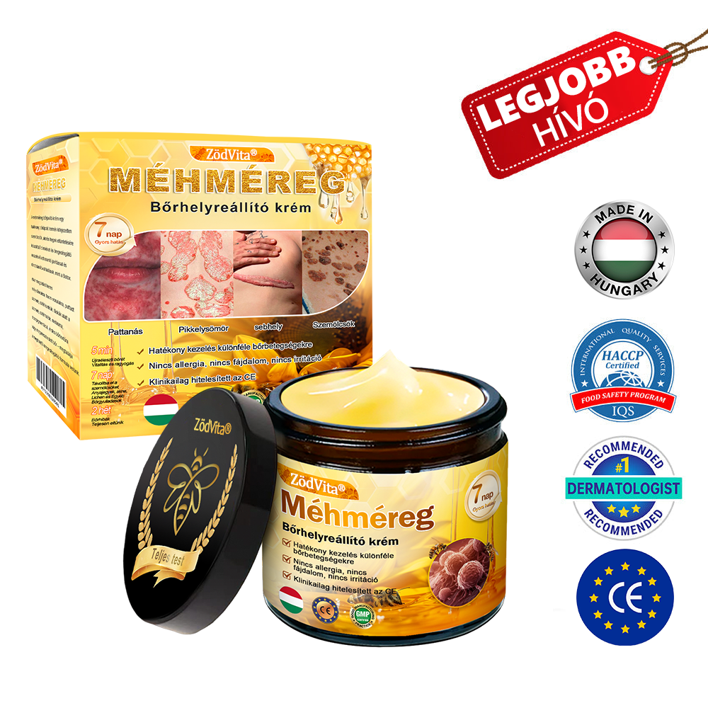 ZödVita® Méhméreg Bőr Helyreállító Krém 🔥 Magyar fejlesztés, magyarországi gyártás és szállítás🔥🔥
