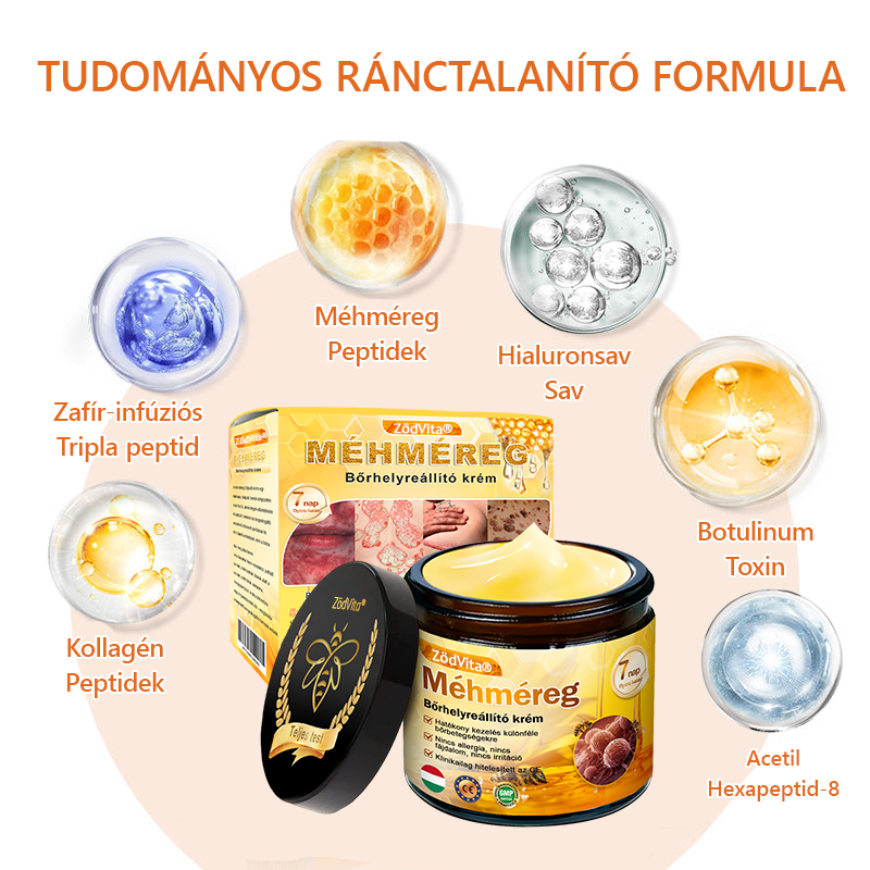ZödVita® Méhméreg Bőr Helyreállító Krém 🔥 Magyar fejlesztés, magyarországi gyártás és szállítás🔥🔥