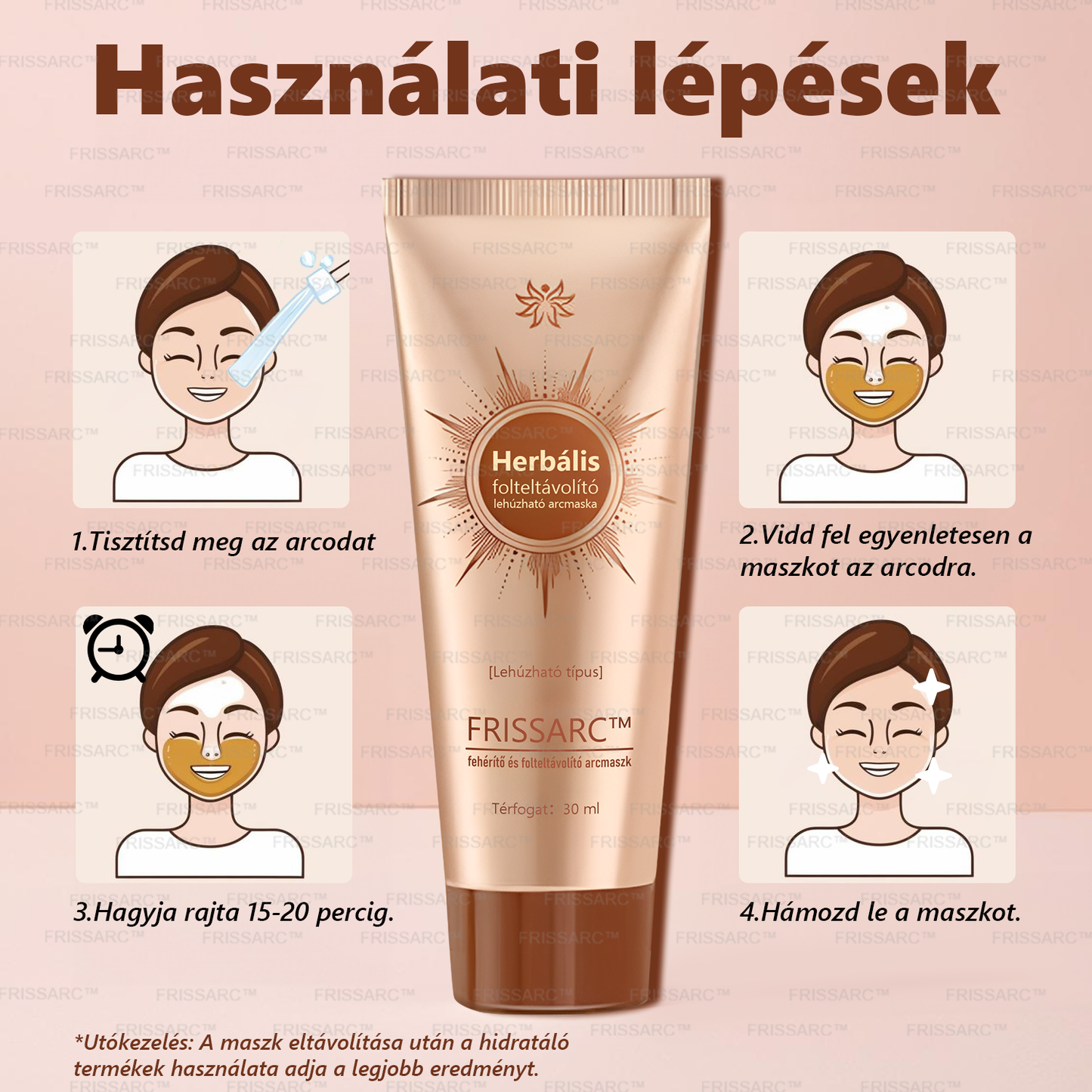 𝐅𝐑𝐈𝐒𝐒𝐀𝐑𝐂™ Fehérítő És Folteltávolító Arcmaszk | Természetes összetevők tartósan eltüntetik a foltokat, szeplőket és napfoltokat🔥